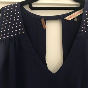 Rebecca Taylor navy silk tank